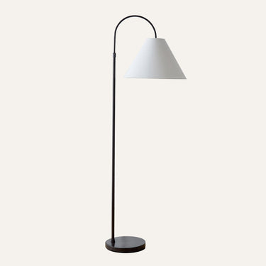 Arcadia Bronze Floor Lamp on Archiology warm neutral background