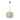 Byron Pendant Light wooden decorative accent detail — artisanal handcraft detail on linen globe shade