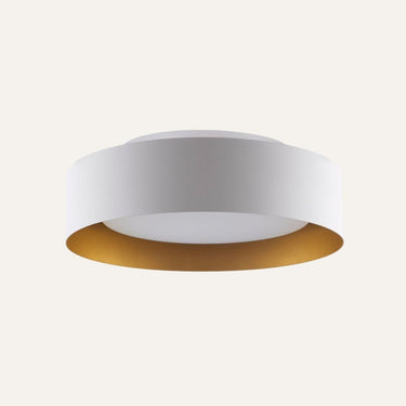 Emma Flush Mount 15.7 inch White/Gold — opal glass ceiling light for low ceilings, Archiology