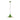 Flare Pendant Lamp green close-up, showing flare trumpet shape and matte metal surface texture.