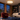 Lit Komorebi white paper flush mount ceiling light in a Chicago loft living room