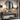 Angled view of Lignis Table Lamp (black) showcasing sturdy wood base and sleek silhouette
