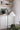 Arcadia Floor Lamp close-up of adjustable telescoping pole lock — sets height from 60.7" to 65.4"