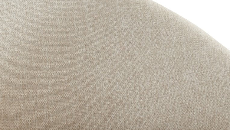 Sand Sereni upholstery weave and curved back