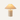 Lit Alba white linen blend table lamp on a pale beige background