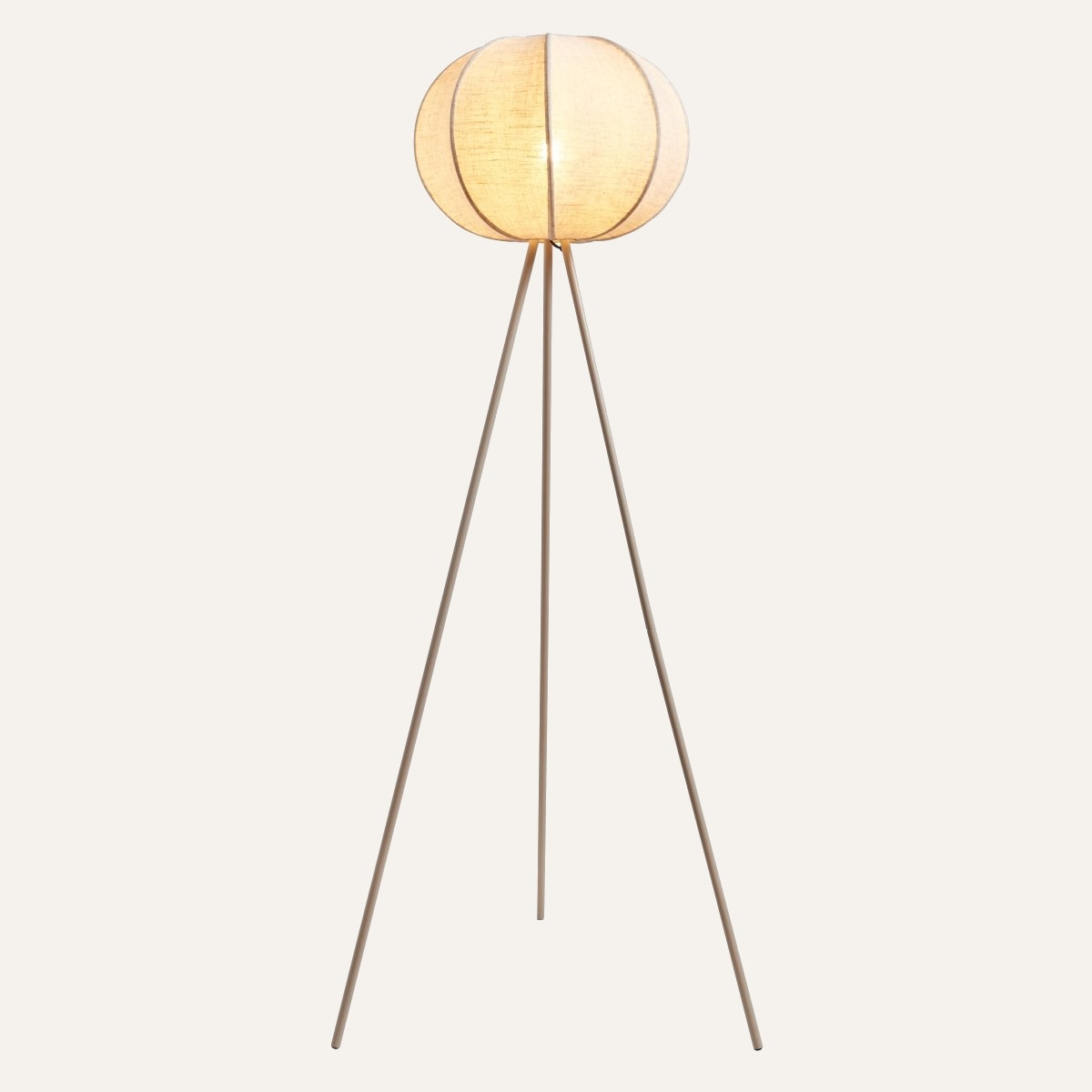 Corey tripod floor lamp in Natural, full view