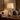 Sculptural table lamp styled as functional desk art