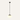 Aurelia white glass schoolhouse pendant light in Black, illuminated product view