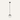 Aurelia white glass schoolhouse pendant light in Black, unlit product view