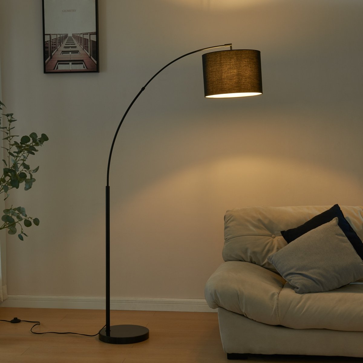 Archiology Arc Floor Lamp: Overarching Standing & Table Arched Lamp