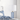 Deniz Glass Table Lamps (Set of 2) with white shades, ideal for symmetrical bedside lighting.