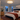 Lit Komorebi paper flush mount ceiling light in a Boston bedroom at evening