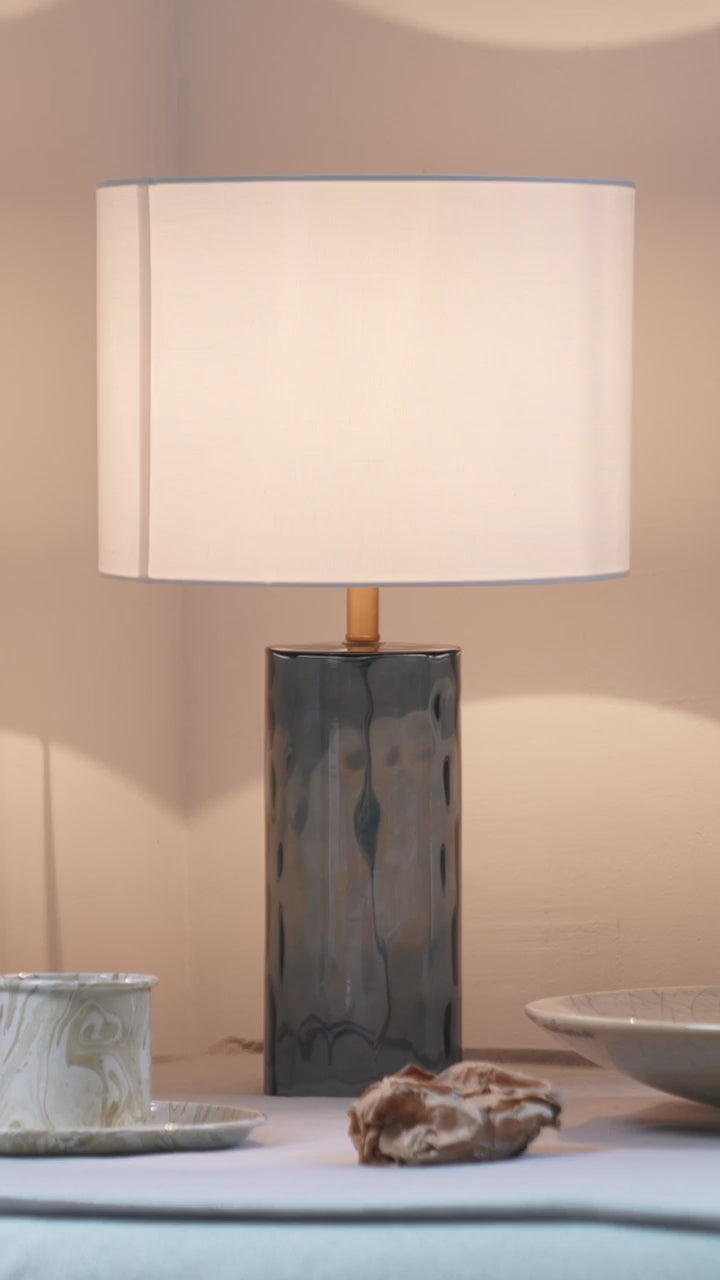 DENIZ GLASS TABLE LAMP (SET OF 2)