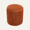 Quinn Ottoman - Modern Pumpkin-Shaped Design