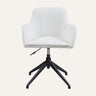 Riley Office Chair, brown, with a person seated, demonstrating comfortable posture and ease of adjustability.