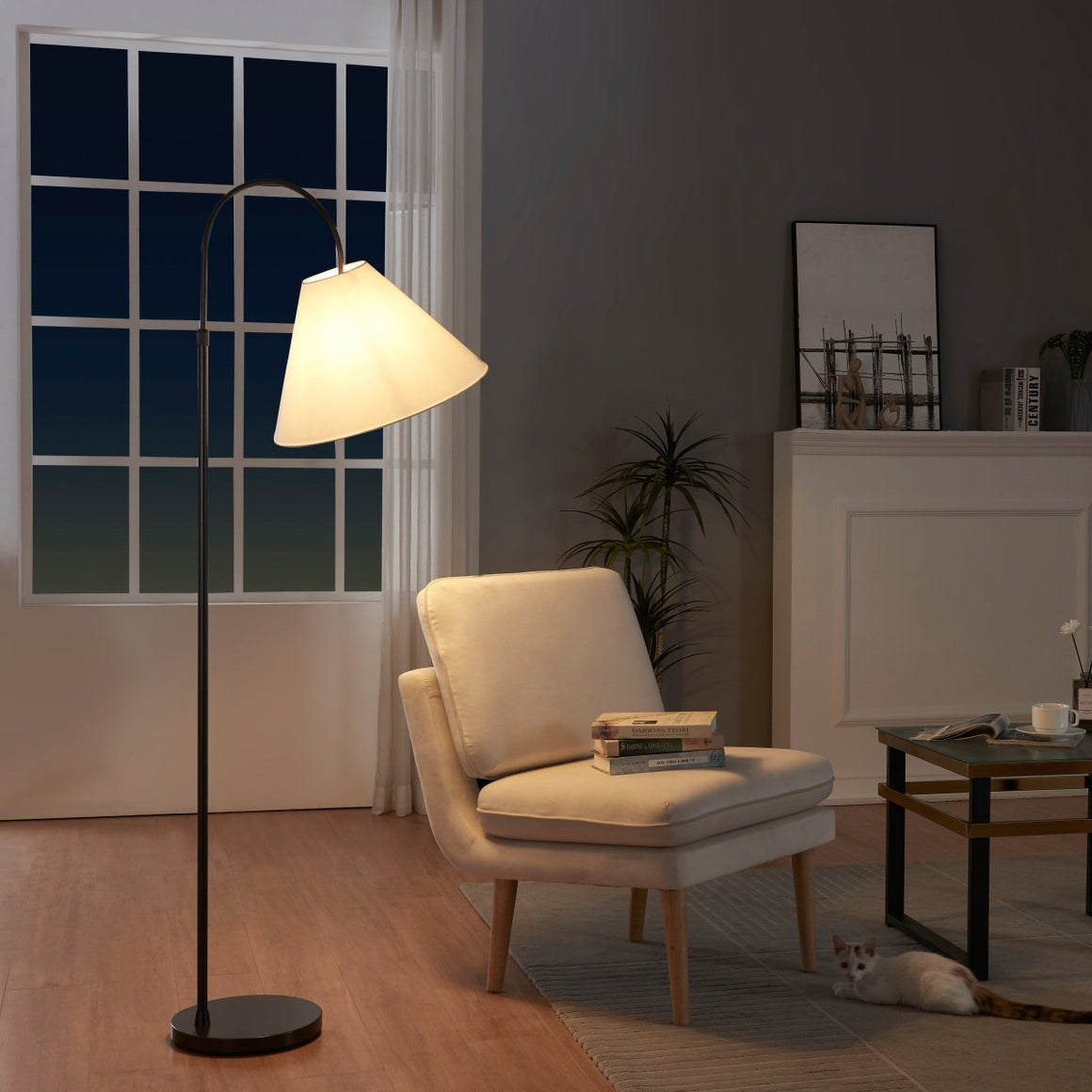 Arcadia Bronze Floor Lamp Archiology