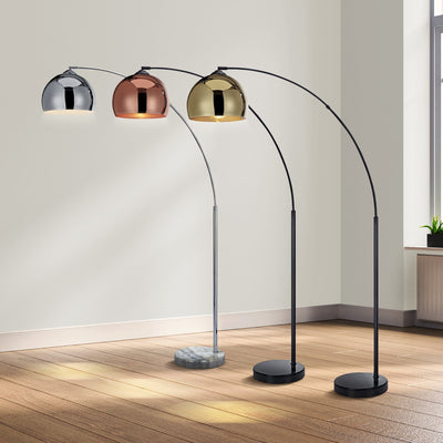 HANA Arc Brass Floor Lamp - Archiology