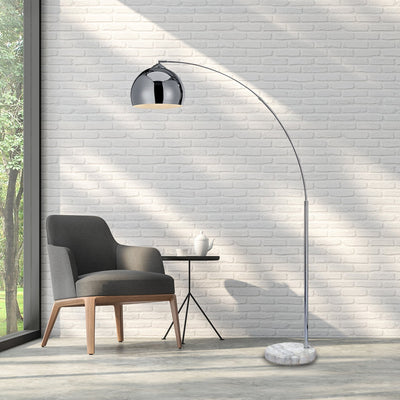 HANA Arc Brass Floor Lamp - Archiology