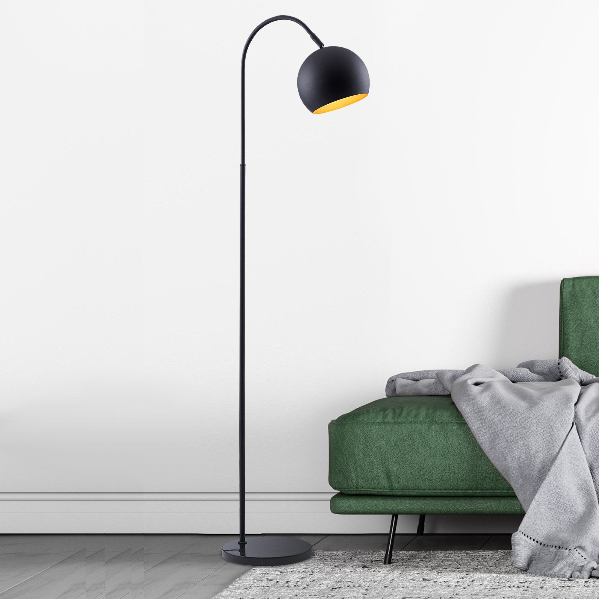 LOOP Floor Lamp with Marble Base - Archiology