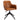 Riley Office Chair, brown, from a high-angle shot, highlighting its ergonomic curvature and comfortable cushioning.