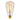 Stylat ST64 LED Bulbs (6-pack) — clear glass champagne-shape showing visible amber filament, E26 standard base
