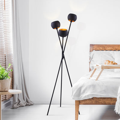 TRI Tripod Black Floor Lamp - Archiology