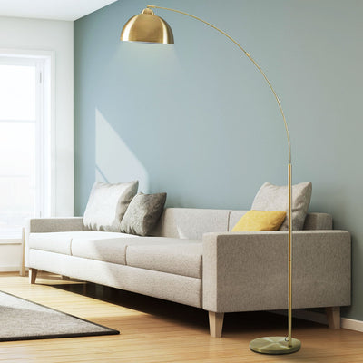 Venice Brass Arc Floor Lamp - Archiology