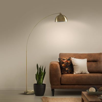 Venice Brass Arc Floor Lamp - Archiology